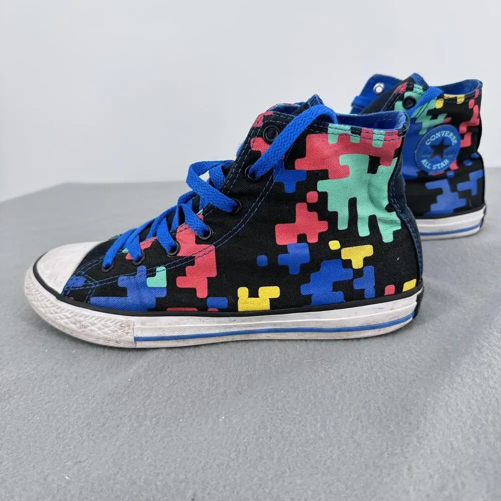 Converse Chuck Taylor All Star Hi GS Gaming Pixel Camo Kids 5 656030F‎